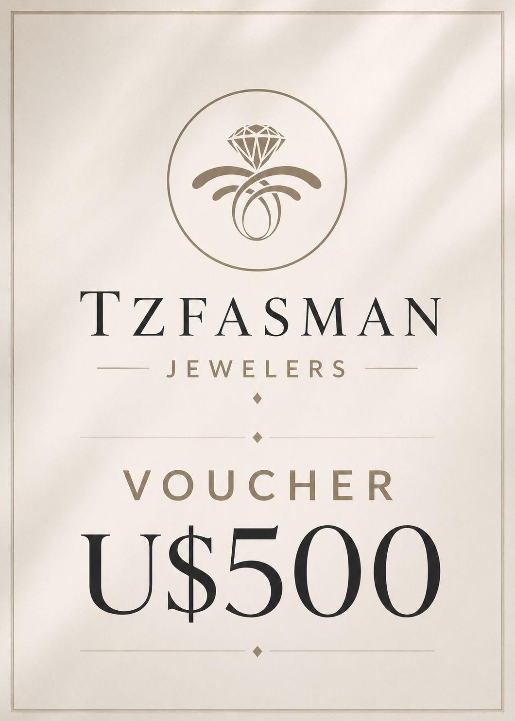 Gift card Joyería Tzfasman — USD 500